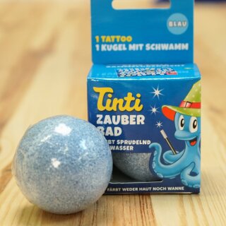 Tinti Zauberbad 1er-Pack – sprudelnde Badekugel mit Schwammfigur