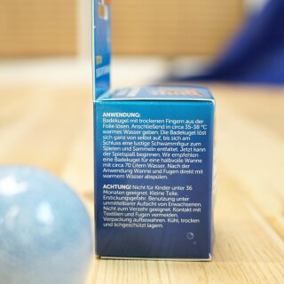 Tinti Zauberbad 1er-Pack – sprudelnde Badekugel mit Schwammfigur