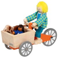 Lastenfahrrad mit Biegepuppen und Hund &ndash;...