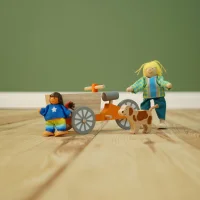 Lastenfahrrad mit Biegepuppen und Hund &ndash;...