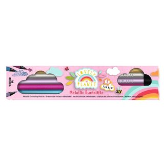 Lovely Planet Buntstifte Neon & Metallic – kreative Farbstifte für Schule, Bastelspaß und Schultüte