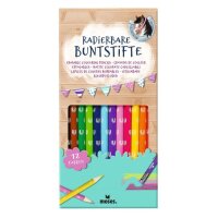 Radierbare Buntstifte Pferde – 12 Farbstifte mit...