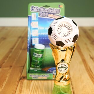 Seifenblasen Fußball Pokal mit Licht – leuchtender Seifenblasenspaß für kleine Fußballfans