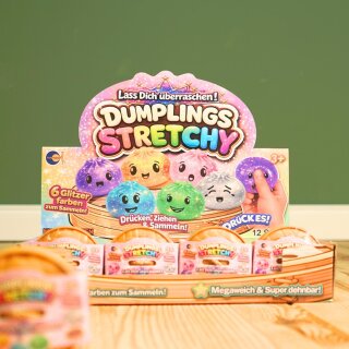 Dumplings Stretchy Maltose – glitzernder Quetschball zum Drücken, Ziehen und Sammeln