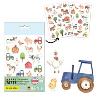 HAPPY TATTS Kinder-Tattoos Muh & Mäh – 48...