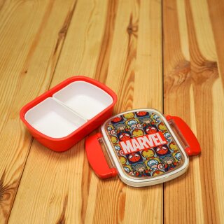 Marvel Avengers Lunchbox 340 ml – Bento Brotdose mit 2 Fächern