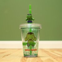 Marvel Hulk Trinkbecher mit Strohhalm 320 ml –...