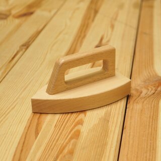 Holz-Bügeleisen aus Buche – Montessori-Spielzeug für Rollenspiele & Alltag
