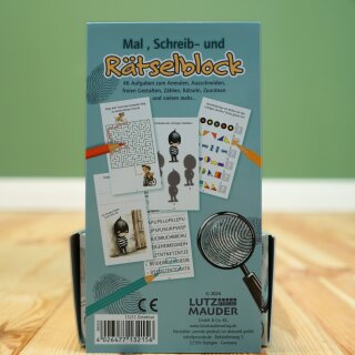 TapirElla Rätselblock Detektive – Spannender Beschäftigungsblock für kleine Spürnasen mit 48 Rätselseiten