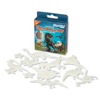 TapirElla Leuchtsticker Dinosaurier – 12 Glow-in-the-Dark Wandsticker für Kinderzimmer