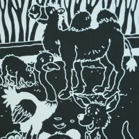 Kratzbilder Wildtiere – 4 Kratzbilder mit...