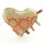 Blumenmuster Orange